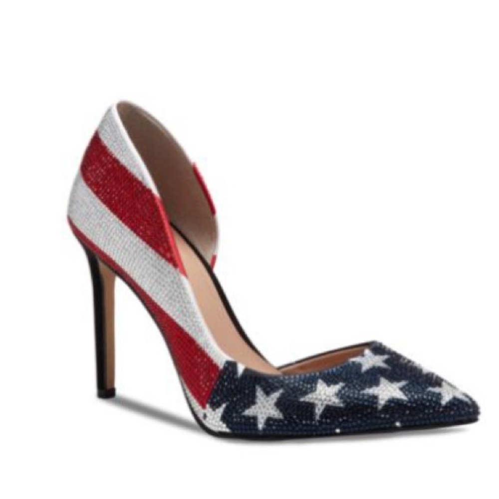 INC International Concepts Red and White Heels